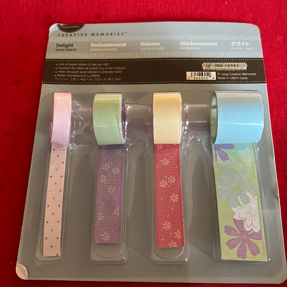 NWT Creative Memories Delight Paper Ribbon